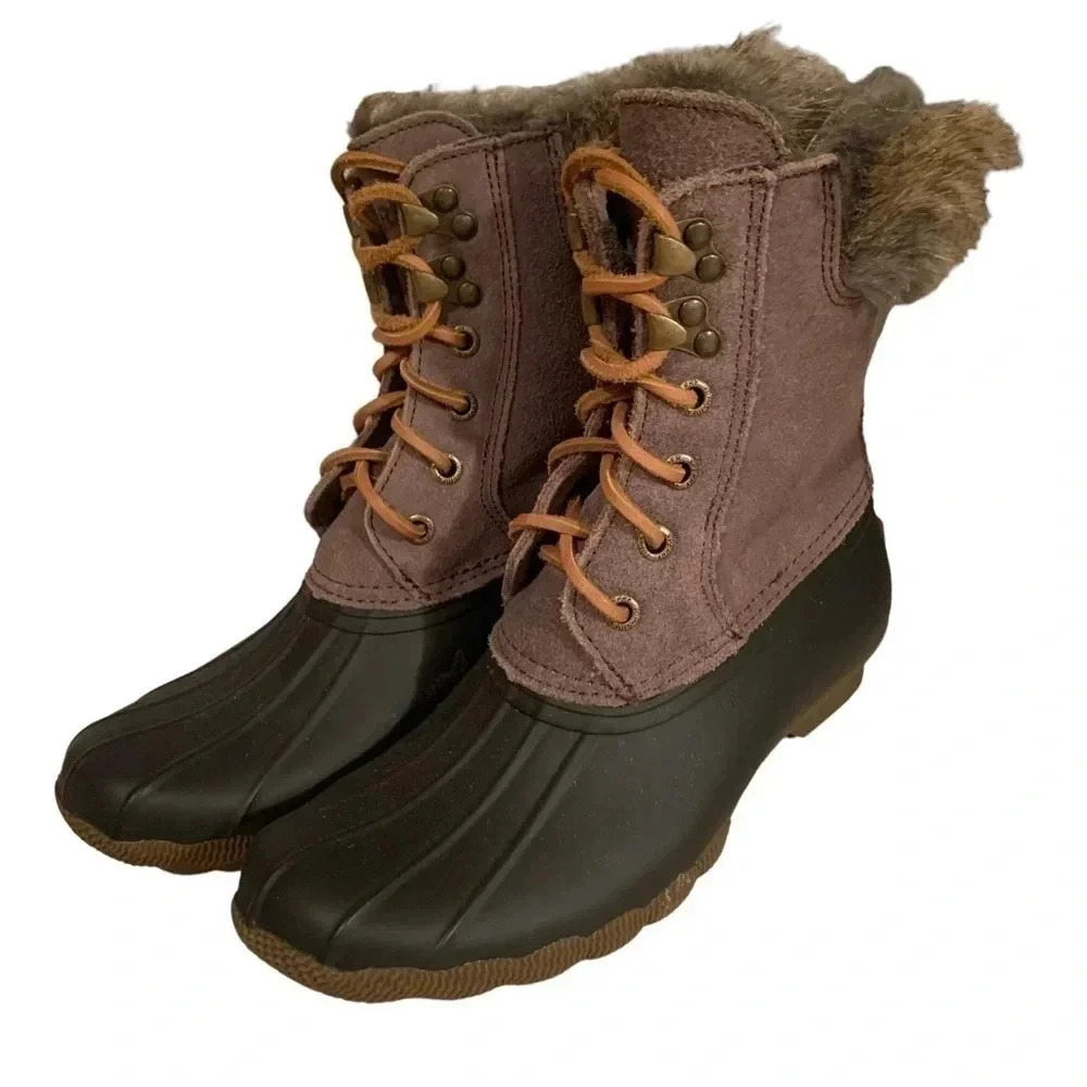 Sperry Topsider Faux Fur Duck Rainboots - Picture 5 of 9